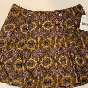 (B70) Free People Mini Skirt Lined Side Zip Size 6
